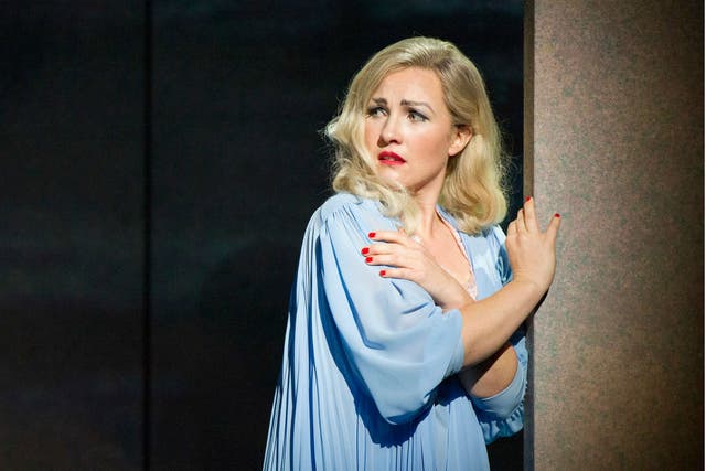 Sasha Cooke in the title role of ENO's 'Marnie' at the London Coliseum