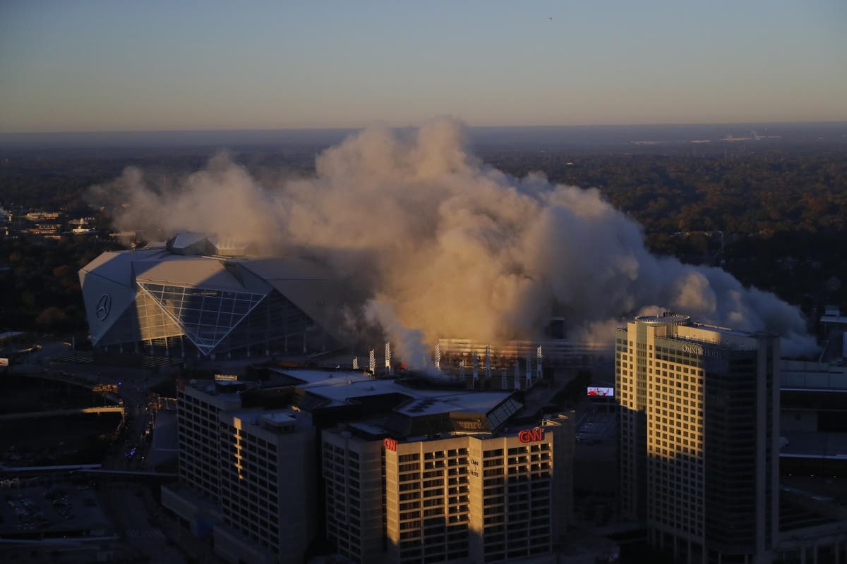 Mercedes-Benz Stadium roof has leak before National Championship Game