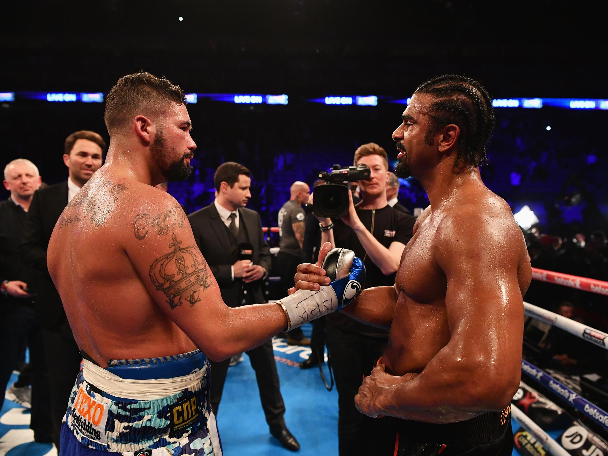 Haye apologised to Bellew for having to postpone their December rematch