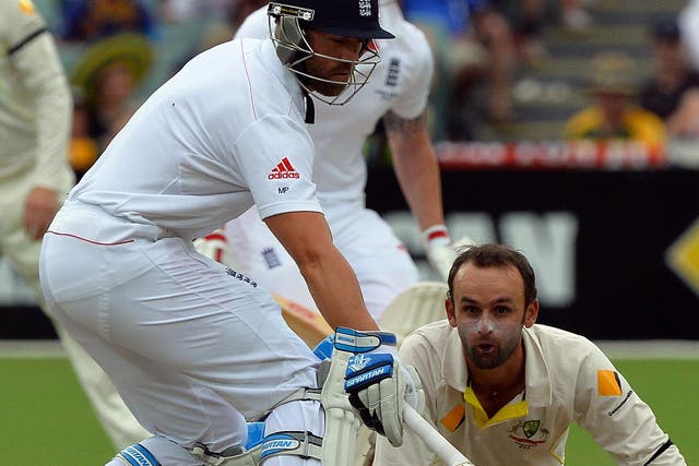 Matt Prior hit back at controversial comments from Australia bowler Nathan Lyon