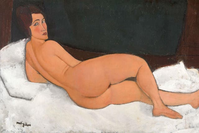 'Nude', 1917, by Amedeo Modigliani (1884-1920)