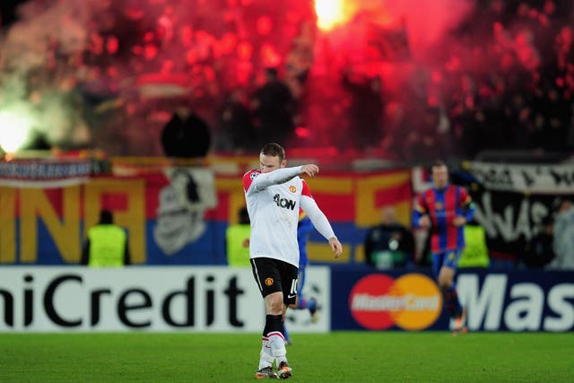 Wayne Rooney was part of the United team beaten in Basel in 2011