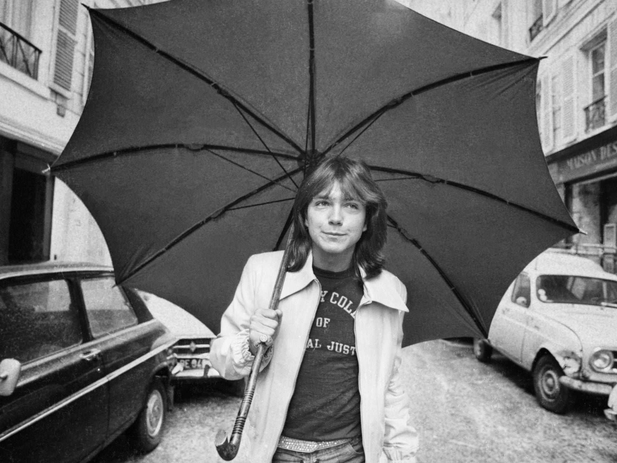 David Cassidy pictured in London in 1974