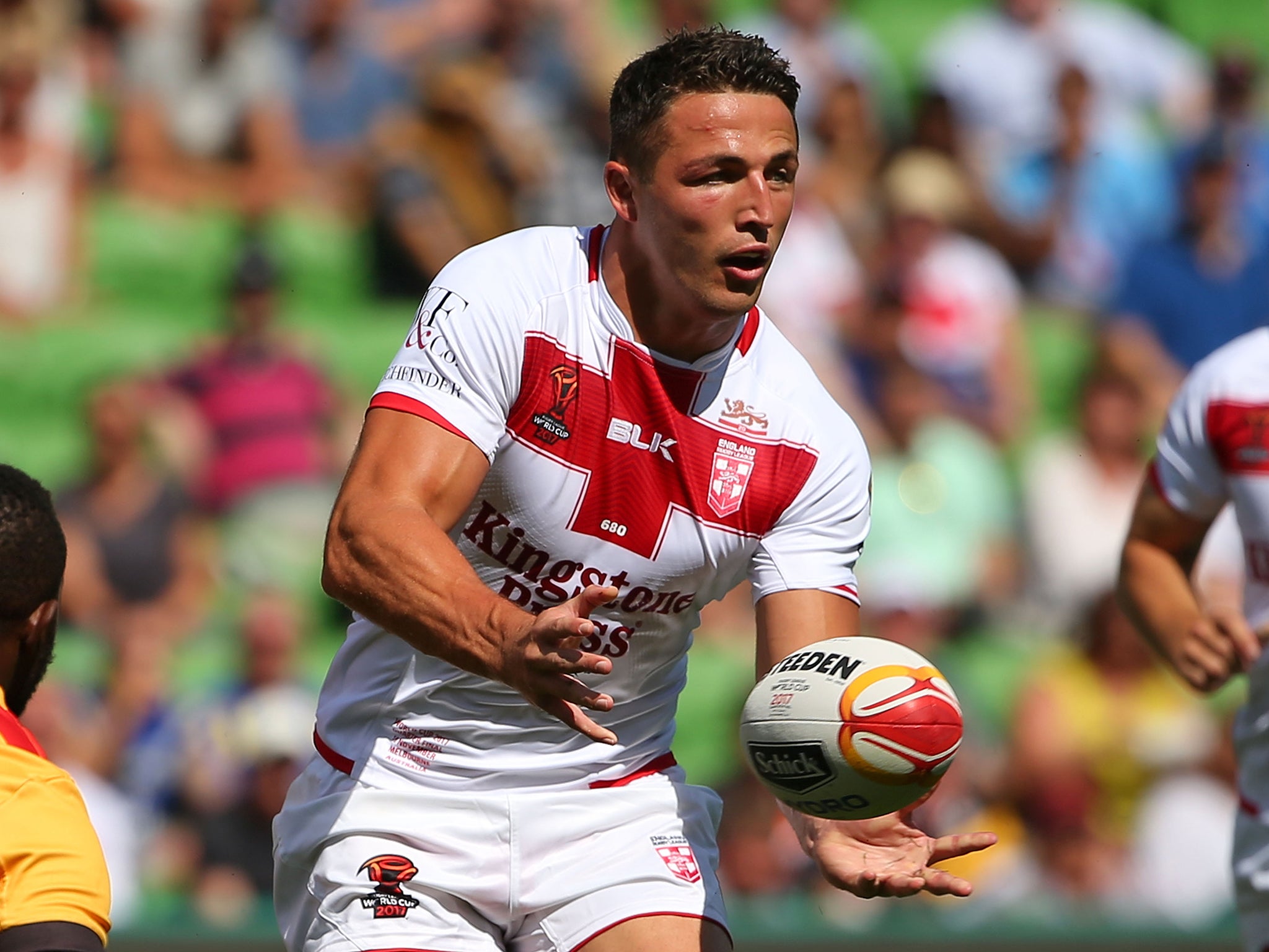 Sam Burgess should be fit for England's semi-final against Tonga despite missing training