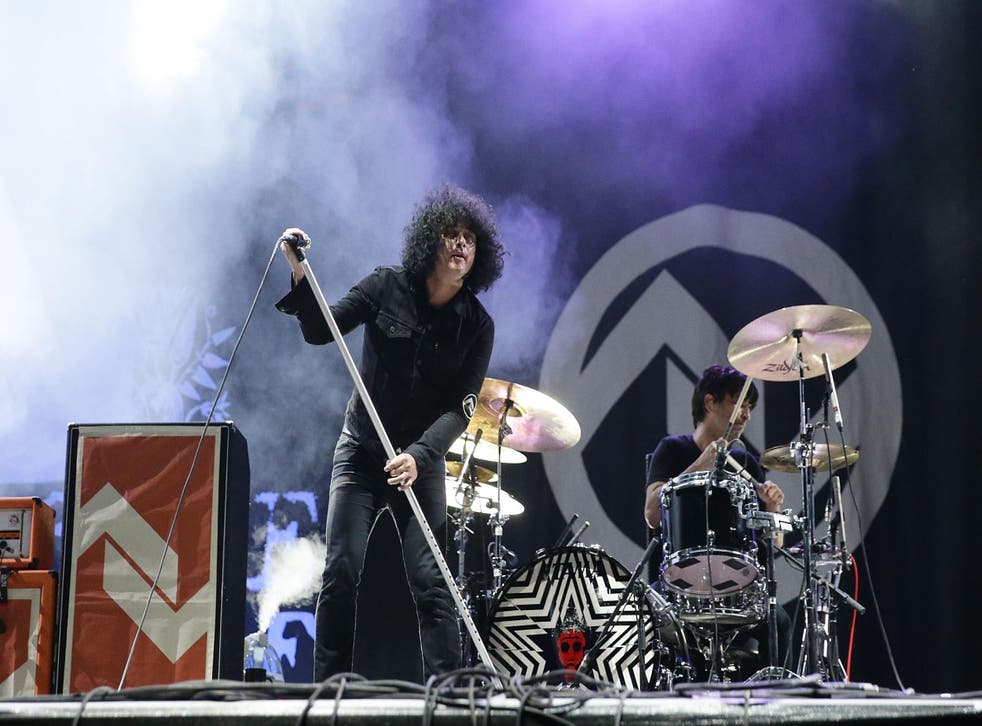 At The Drive-In frontman Cedric Bixler-Zavala suggested his song lyrics in 'Incurably Innocent' refer to the alleged rape of his wife