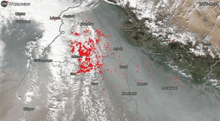 Diwali, which coincides with the crop burning season and lasts for 2 to 3 days, contributes to the problem