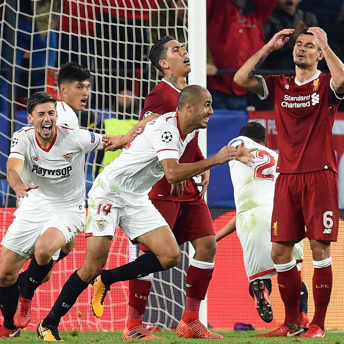 Liverpool throw away three-goal lead as Sevilla stage spectacular ... Image Guido Pizarro image beautiful image beautiful - Liverpool throw away three-goal lead as Sevilla stage spectacular ...