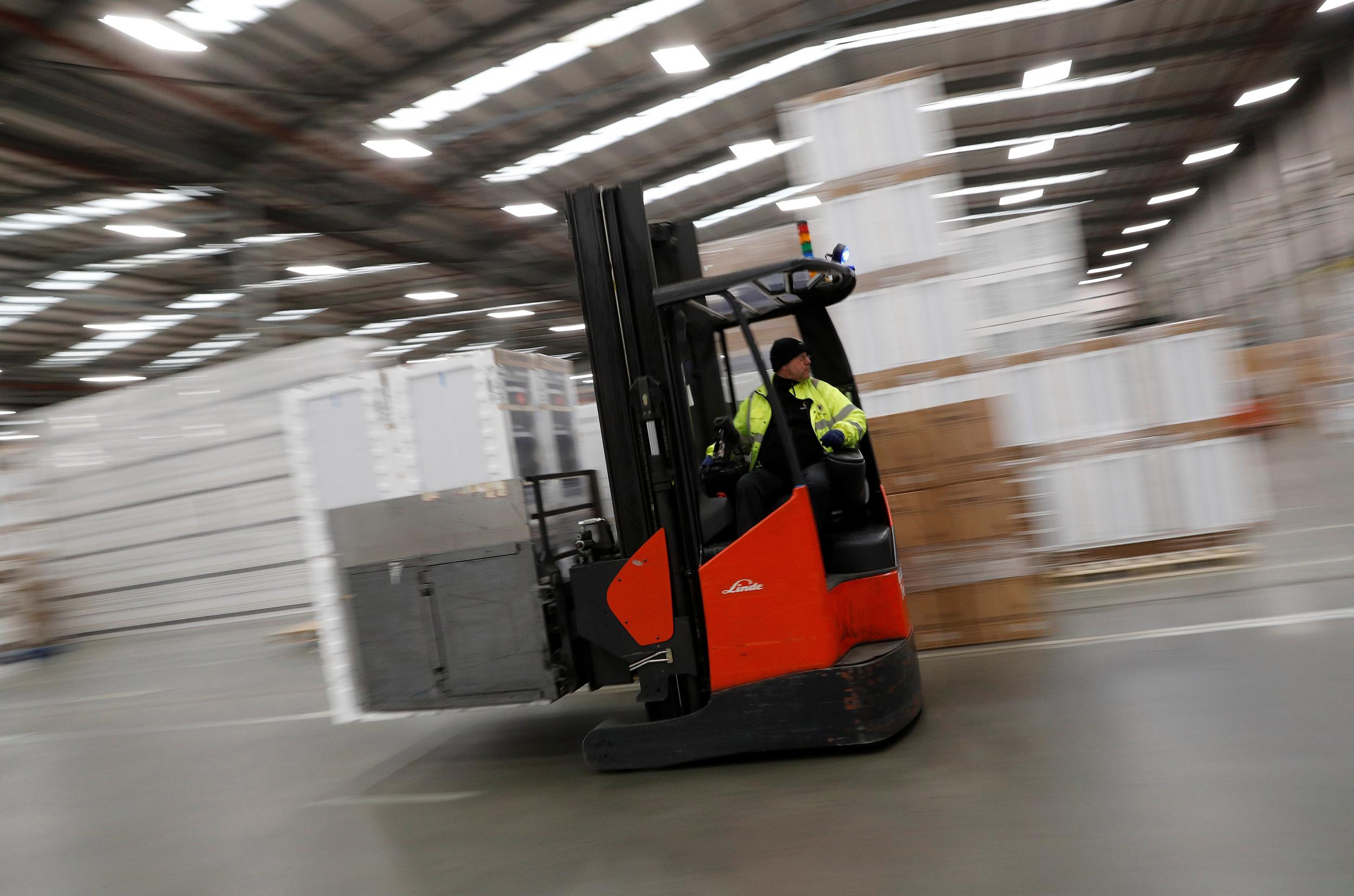 The service sector includes warehousing and truck transportation amongst other services