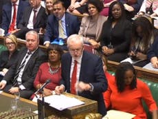 Corbyn lashes out at Tories jeering as he calls for social care funds