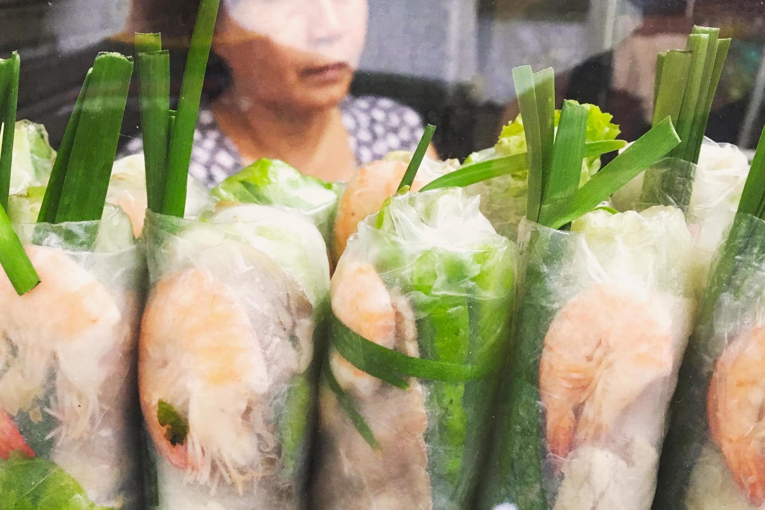 Goi cuon are fresh spring rolls