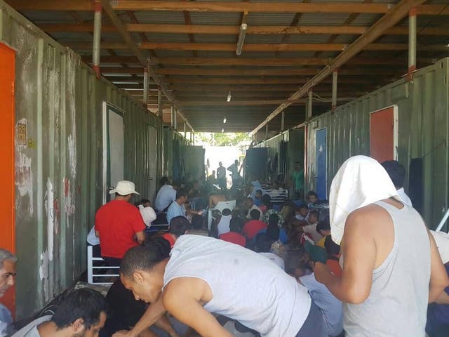 Men occupy the closed Manus Island immigration detention centre in Papua New Guinea