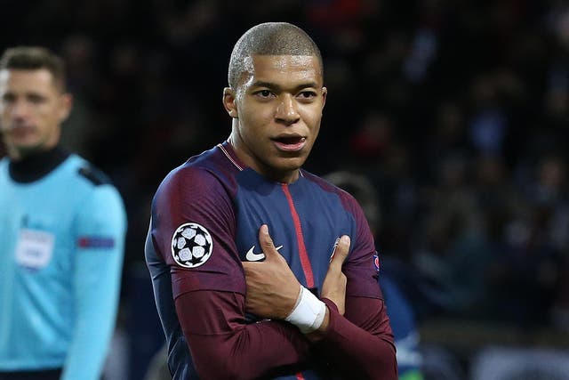 Mbappe is on loan at PSG before a permanent move in the summer