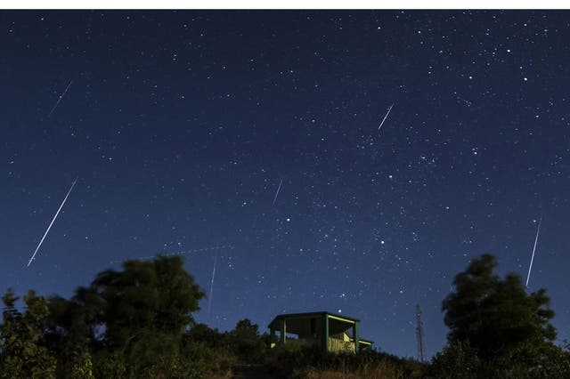 A view of the Geminid meteor shower