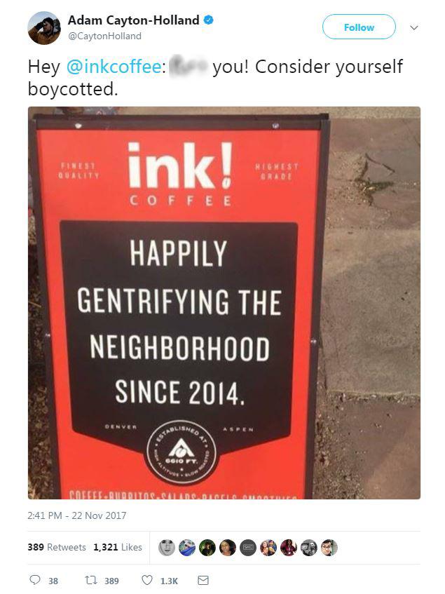The company apologised in a Facebook post