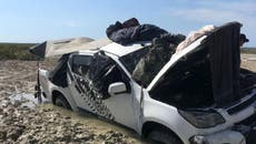 Two men forced to live on car roof to escape crocodile in Australia