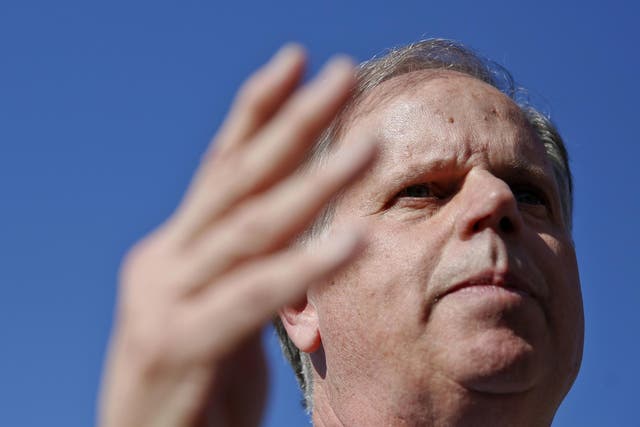 Doug Jones doesn't believe Donald Trump should step down over sexual misconduct allegations