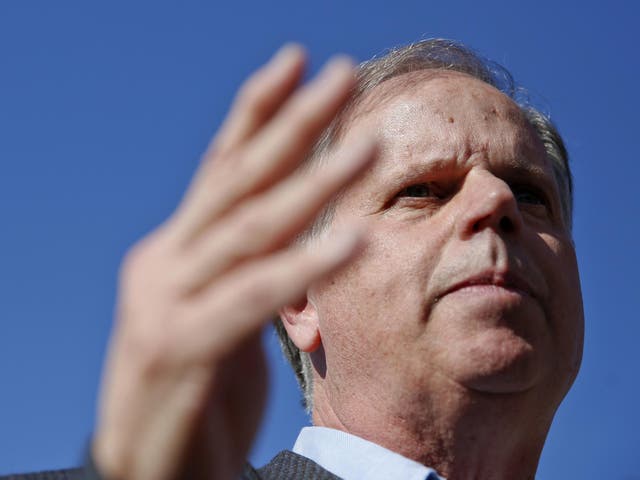 Doug Jones doesn't believe Donald Trump should step down over sexual misconduct allegations