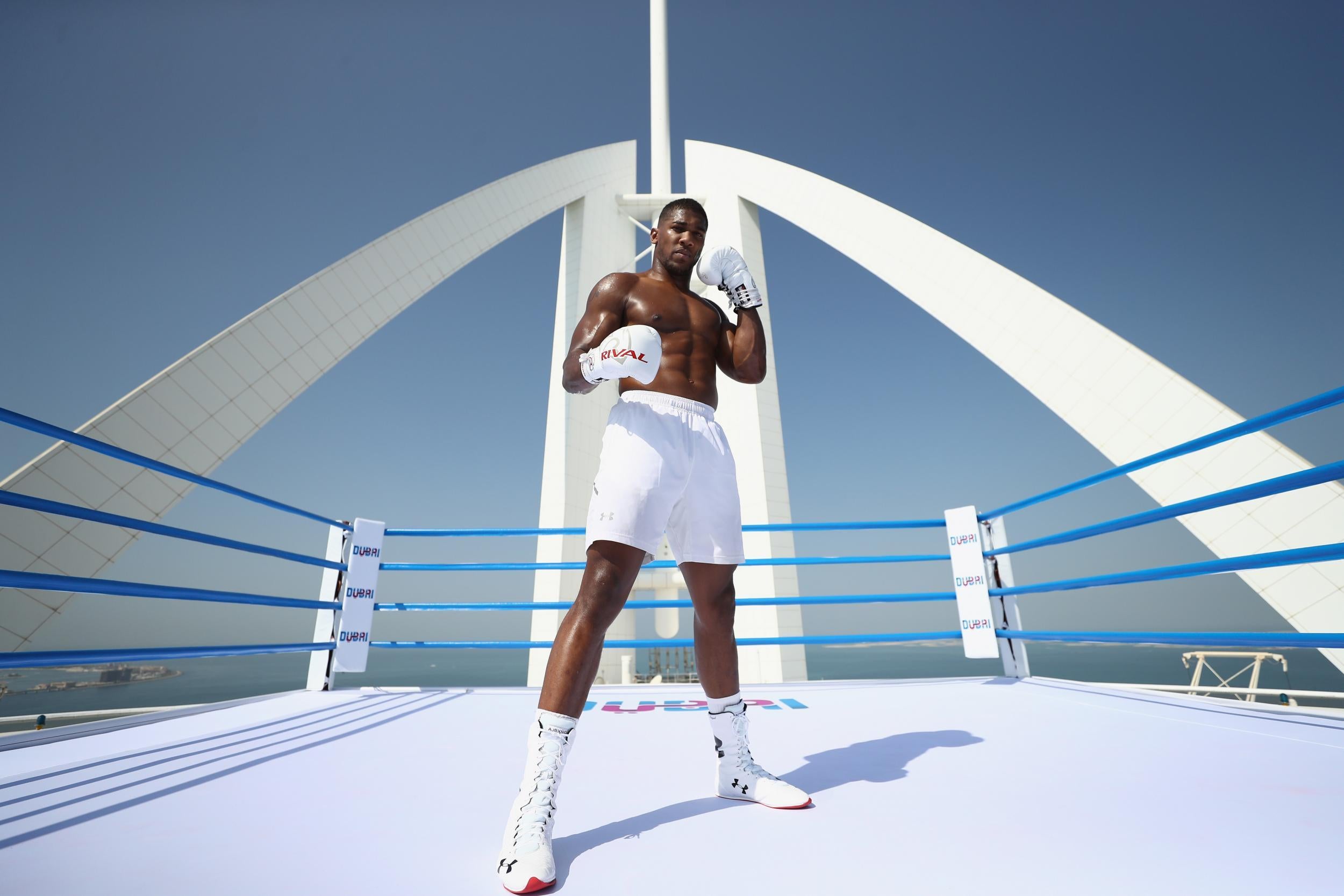 Anthony Joshua has been on holiday in Dubai