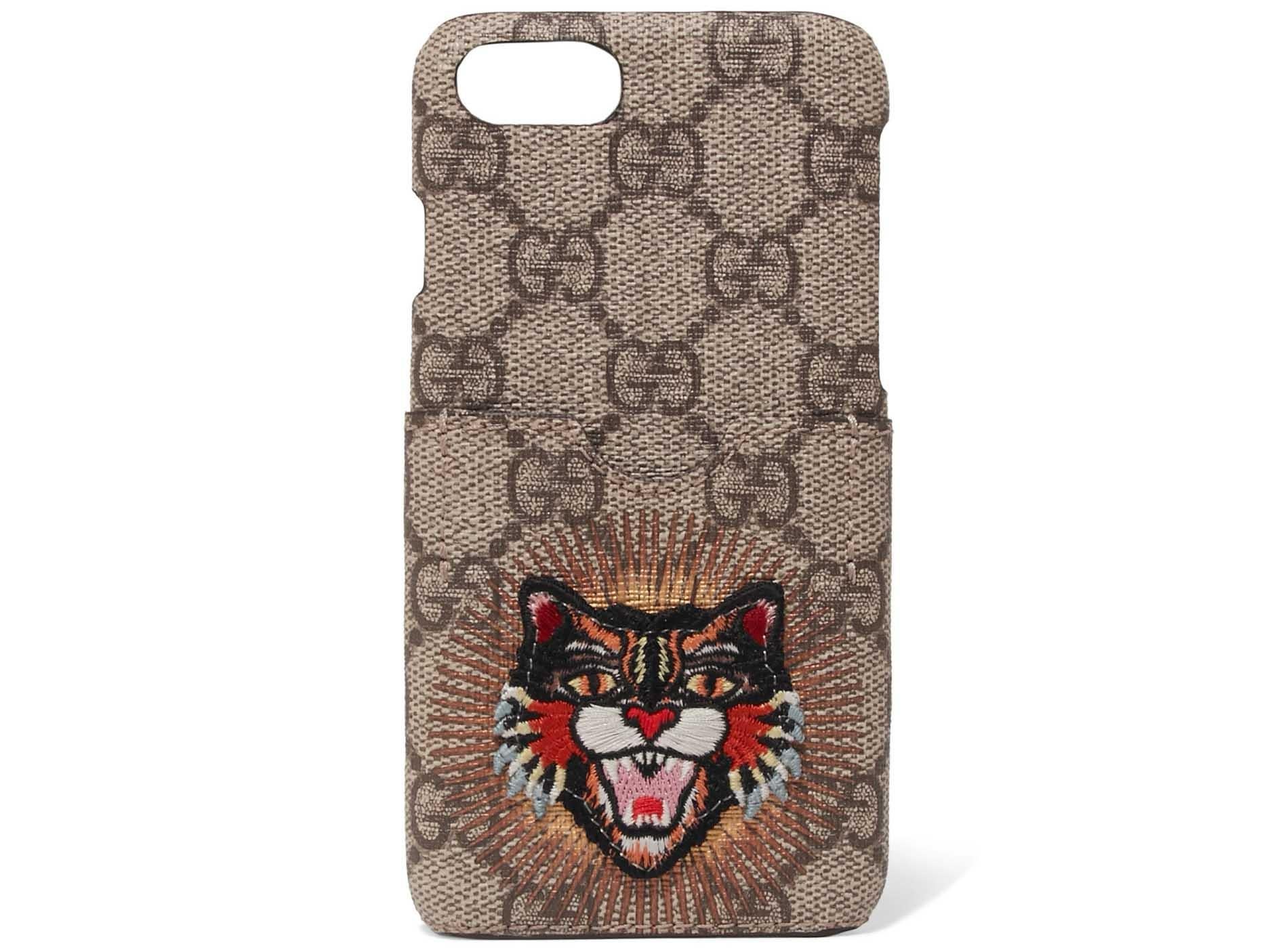 Gucci, Appliquéd Printed Coated-Canvas iPhone 7 Case, £150, Net-a-Porter