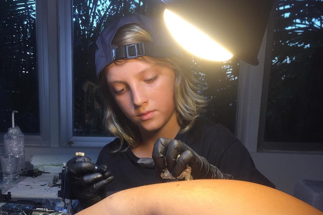 Child becomes tattoo artist at just 12-years-old | The Independent | The  Independent