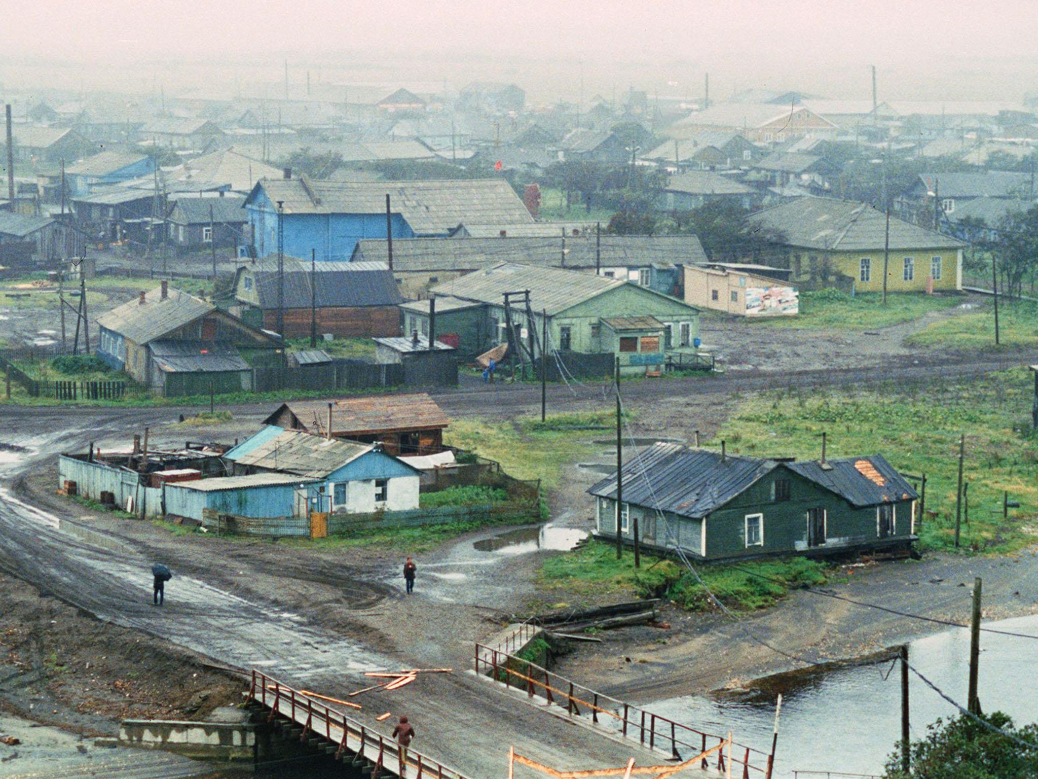 The island of Kunashir in the disputed island chain. Sergei Lavrov and Taro Kono had met in Moscow in the hopes of resolving the dispute which means they never signed a formal treaty at the end of the Second World War (file photo)