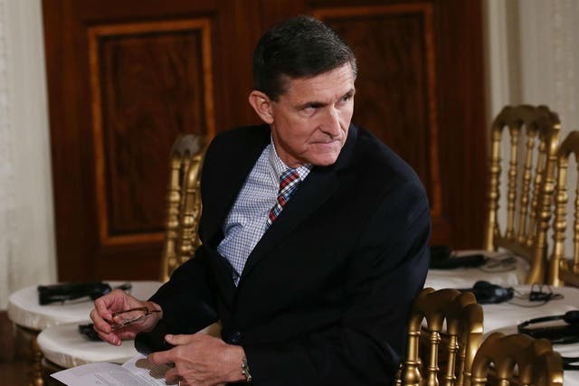 National Security Adviser Michael Flynn in February (Photo by Mario Tama/Getty Images)
