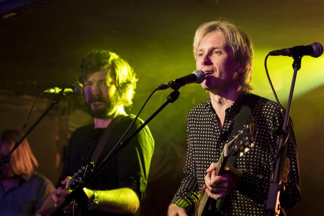 Eric Pulido (left) and Alex Kapranos. Like most ‘rock supergroups’, BNQT are host to self-indulgence, rampant egos and creative conflict – but in a good way