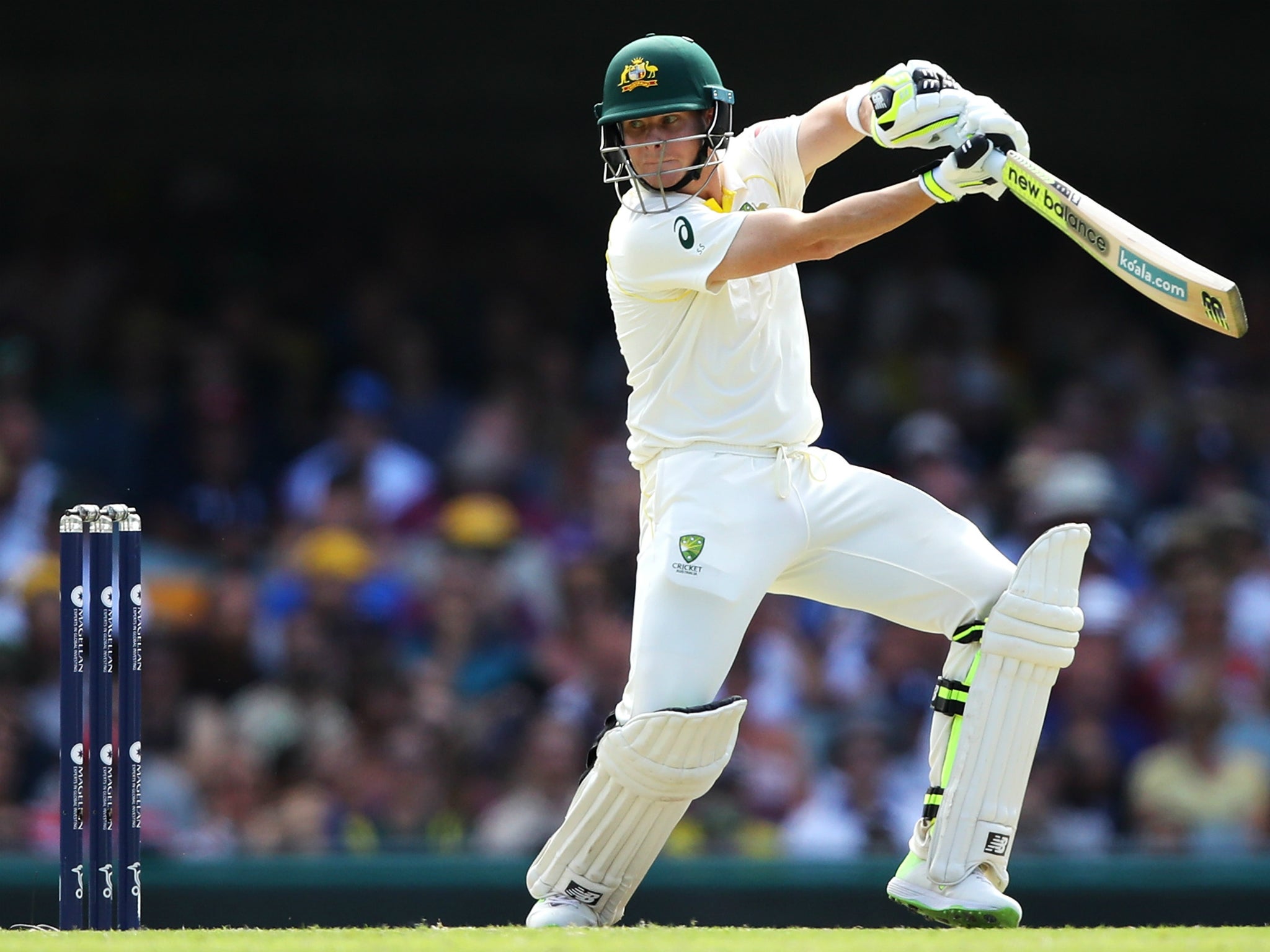 Steve Smith's battling innings gave Australia the advantage on day three