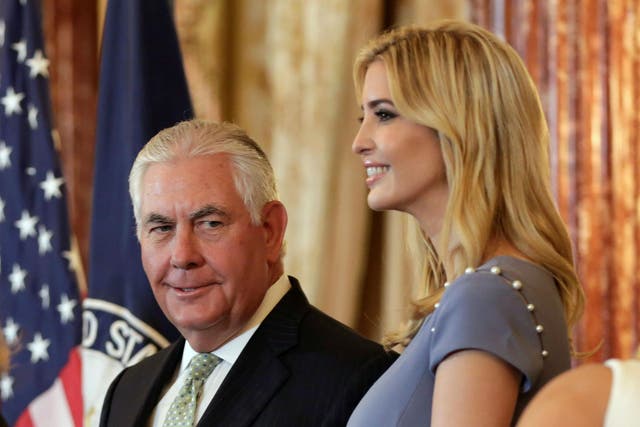 Mr Tillerson is said to to believe Ms Trump and her husband have 'walked all over him'