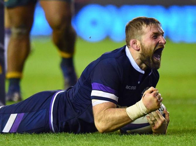 &#13;
Scotland ran riot to run out comfortable winners &#13;