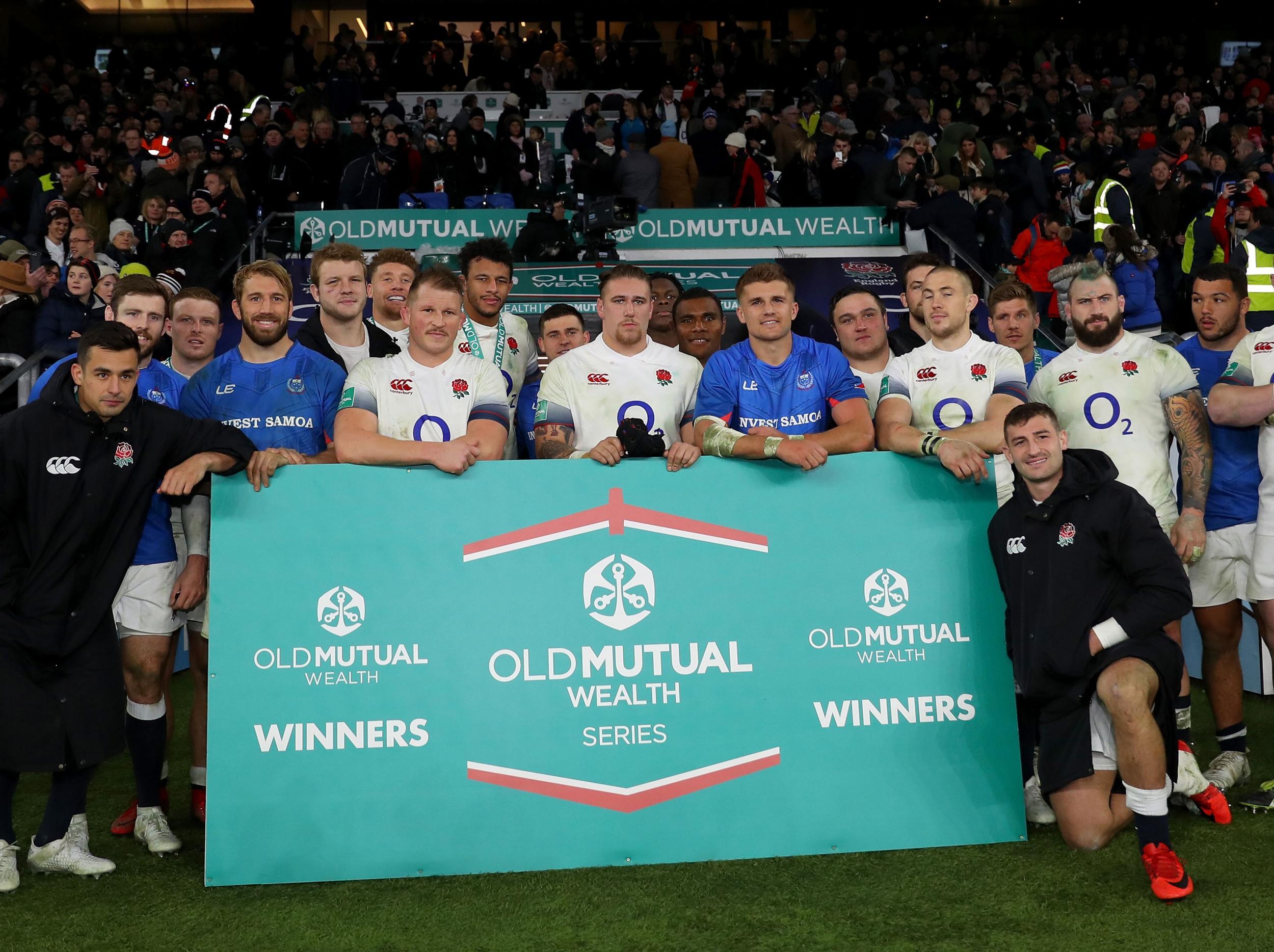 England completed a clean sweep this autumn with victory over Samoa