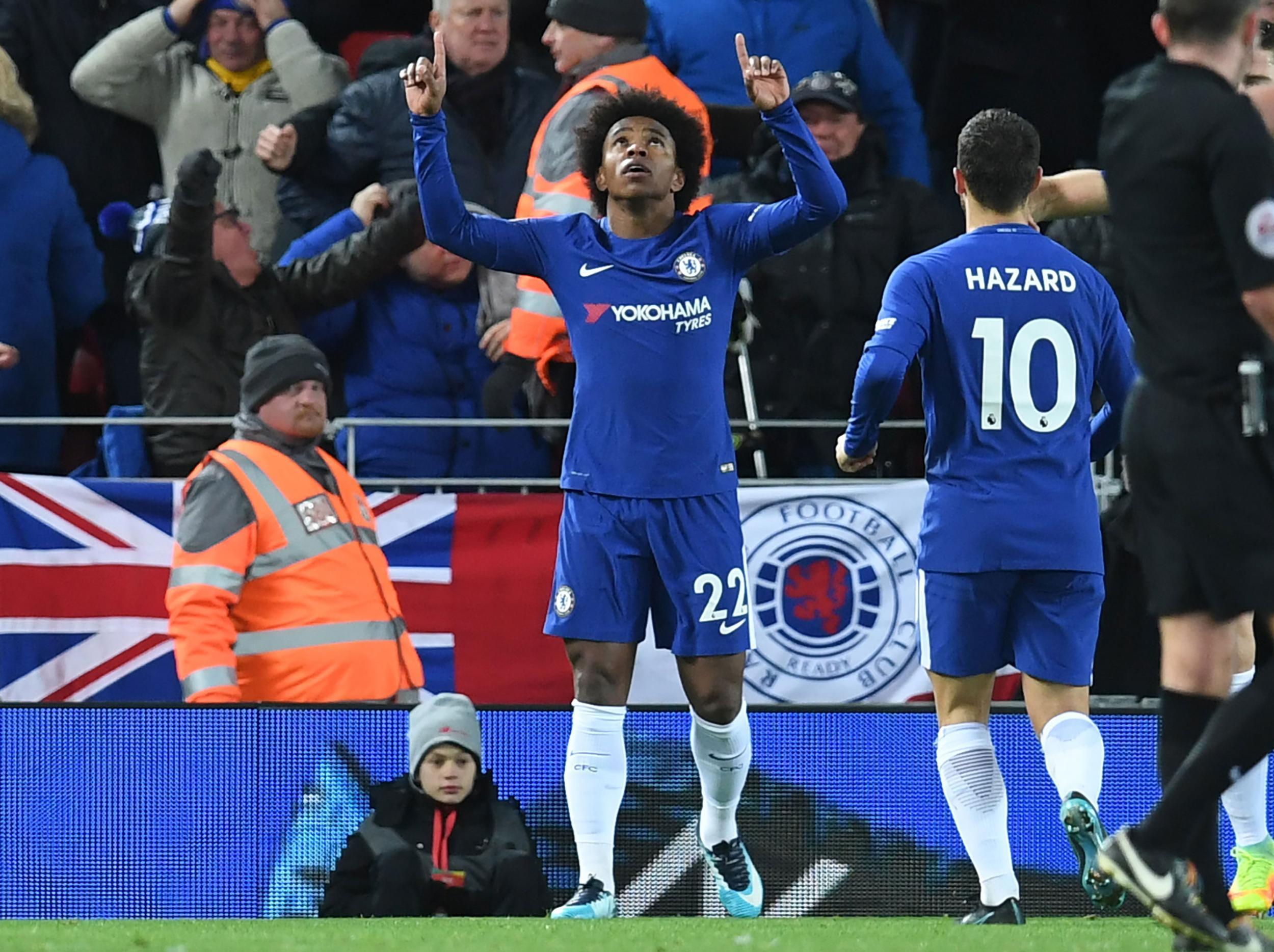 Willian made an immediate impact from the bench and ensured the points were shared at Anfield