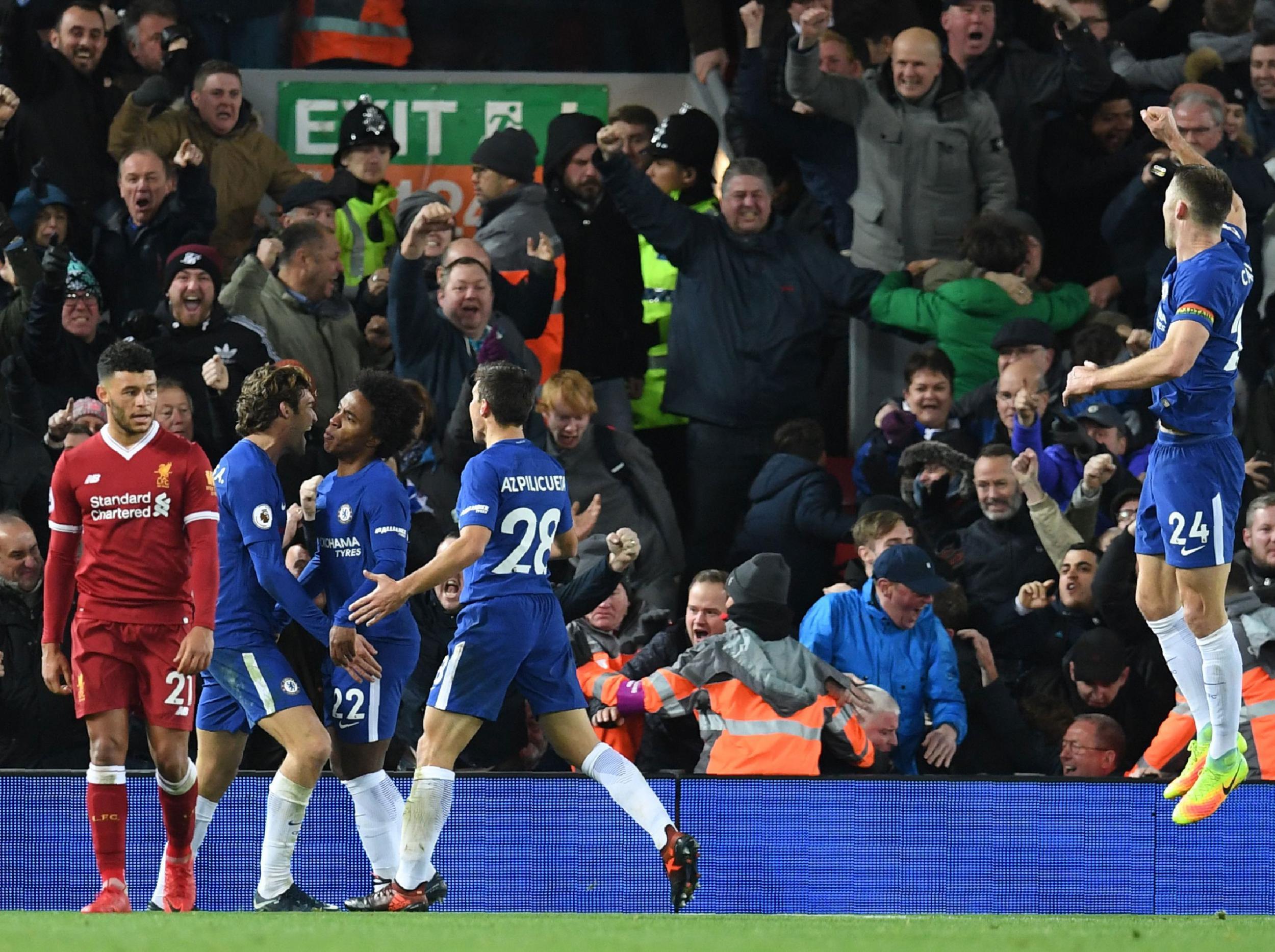 Willian climbed off the bench to equalise for Chelsea