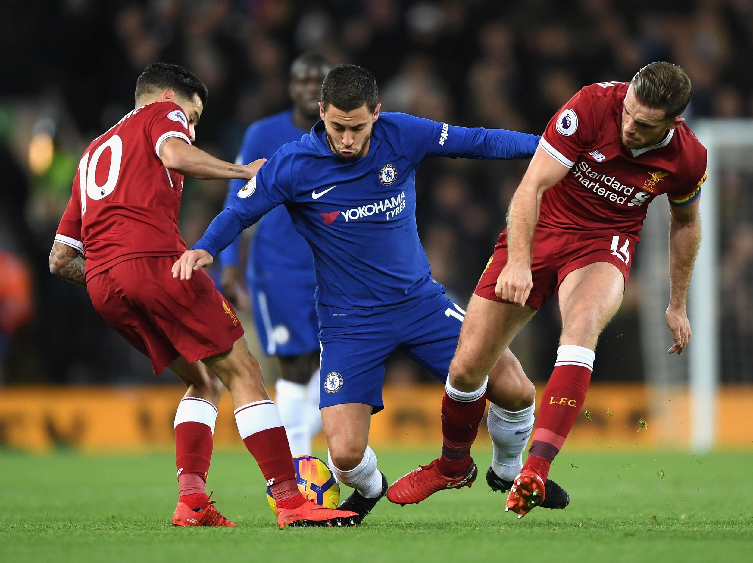 Hazard was the star of the show for much of the night at Anfield