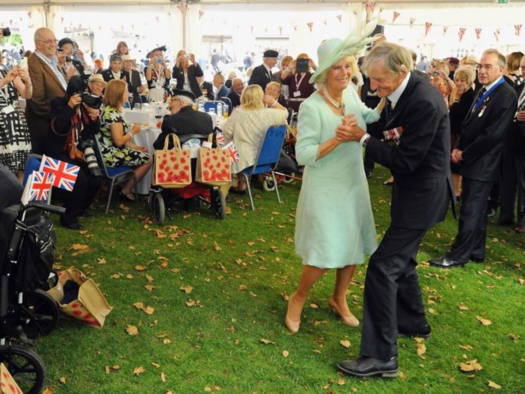 Jim Booth, pictured dancing with Camilla, Duchess of Cornwall in 2015, was subjected to the brutal attack at his home on Wednesday afternoon