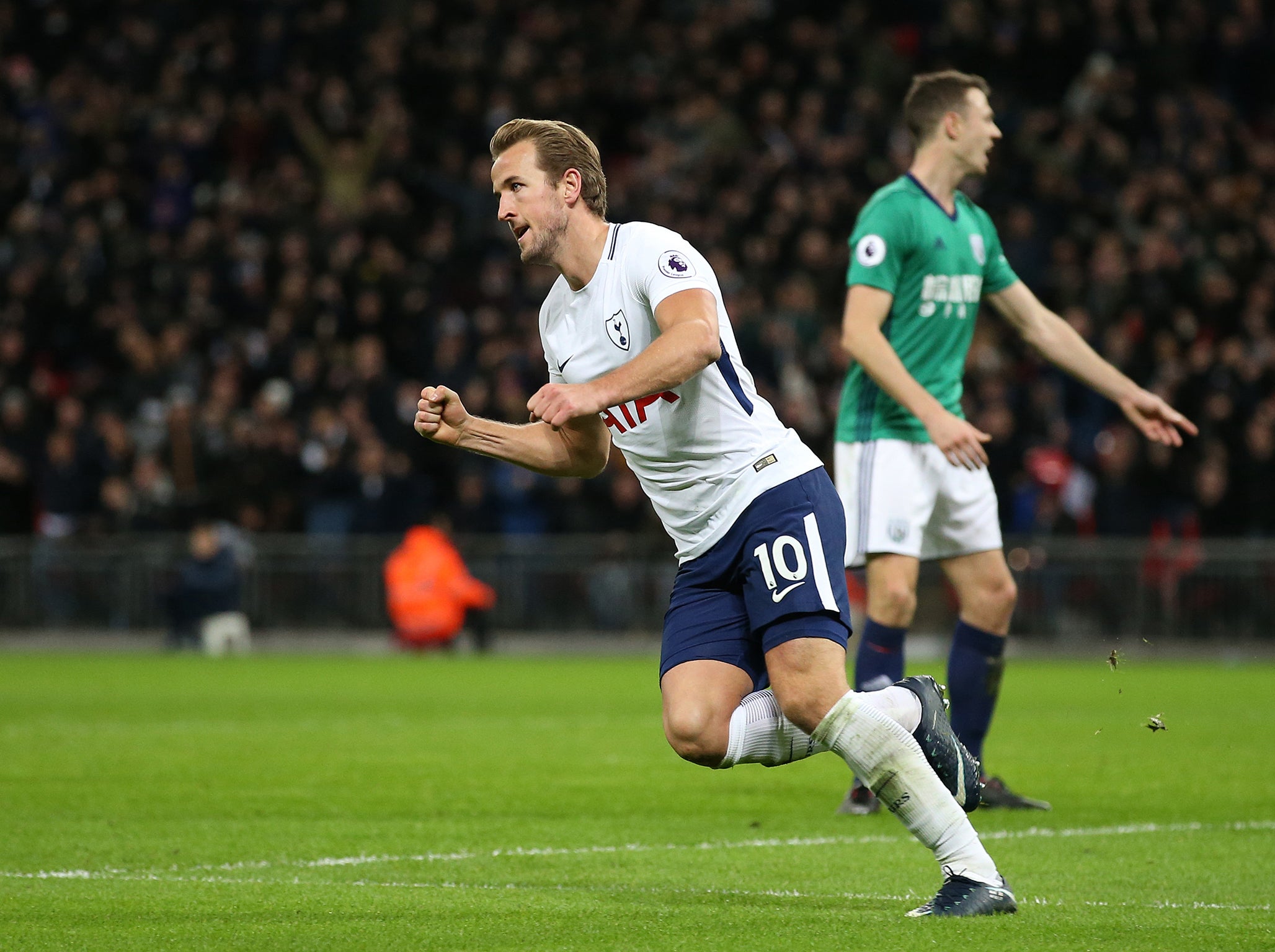 Kane was in little mood to celebrate his 40th goal of 2017