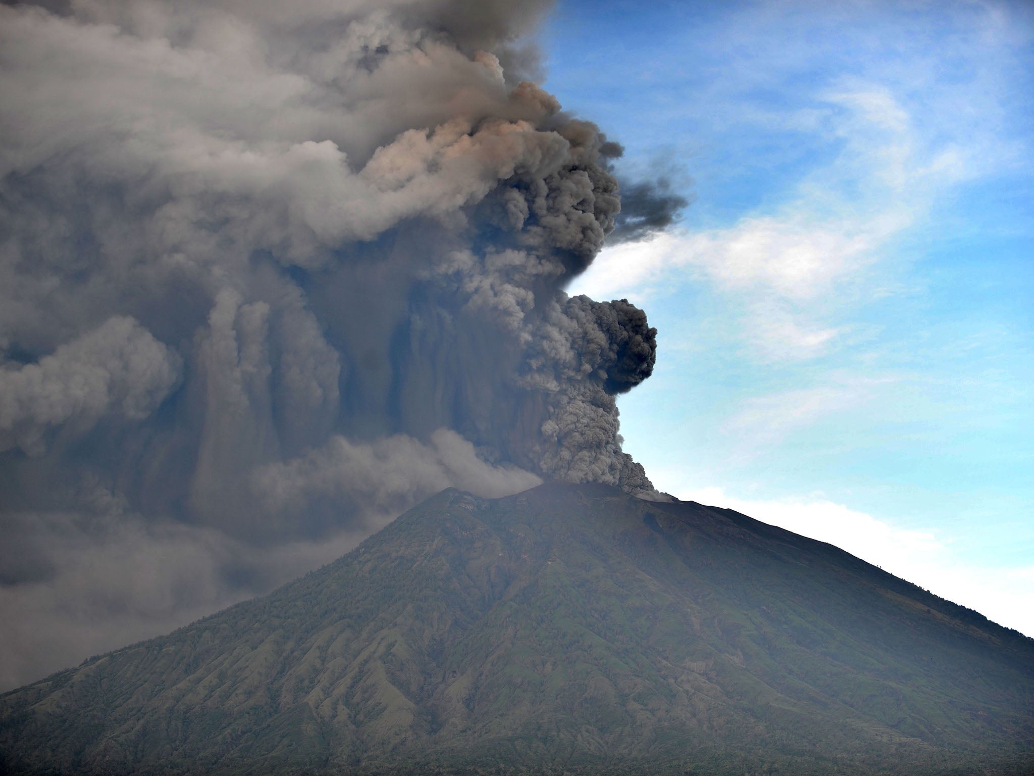 If the Mount Agung eruption becomes powerful enough, it could have a measurable cooling effect