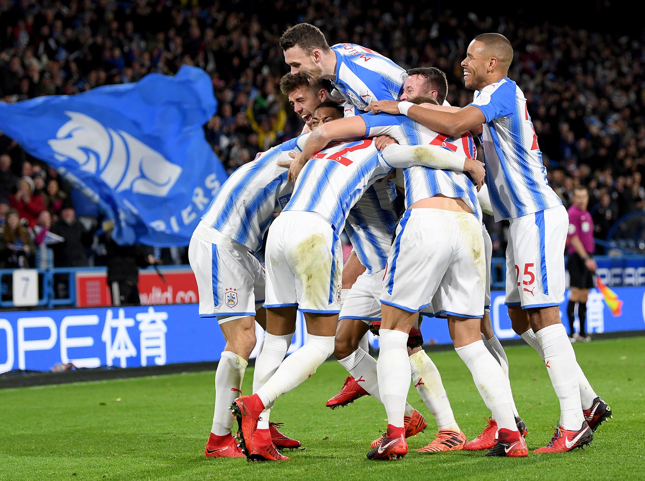 Otamendi's own-goal handed Huddersfield the lead