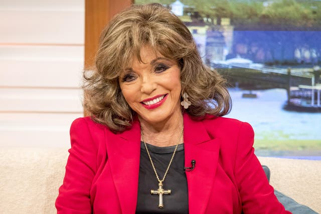 Dame Joan Collins appearing on Good Morning Britain