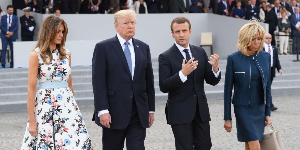 Mr Trump was reportedly inspired by a military parade he attended in France