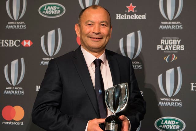 Eddie Jones claimed the Coach of the Year gong at the World Rugby awards