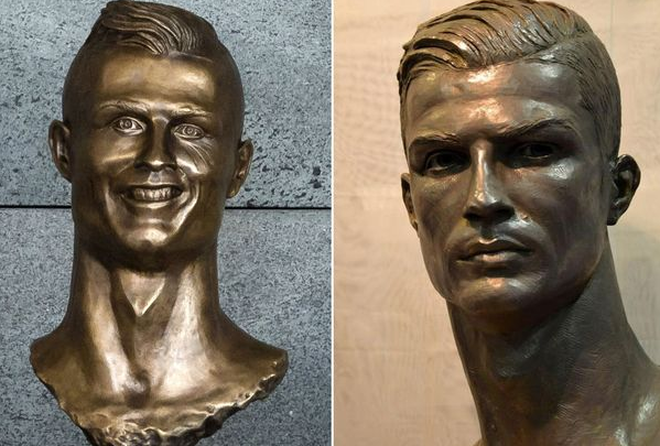 The latest imitation of Ronaldo, right, is something of an improvement