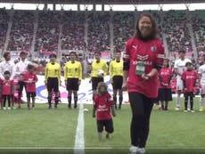 This Japanese football team forced a monkey to be their mascot