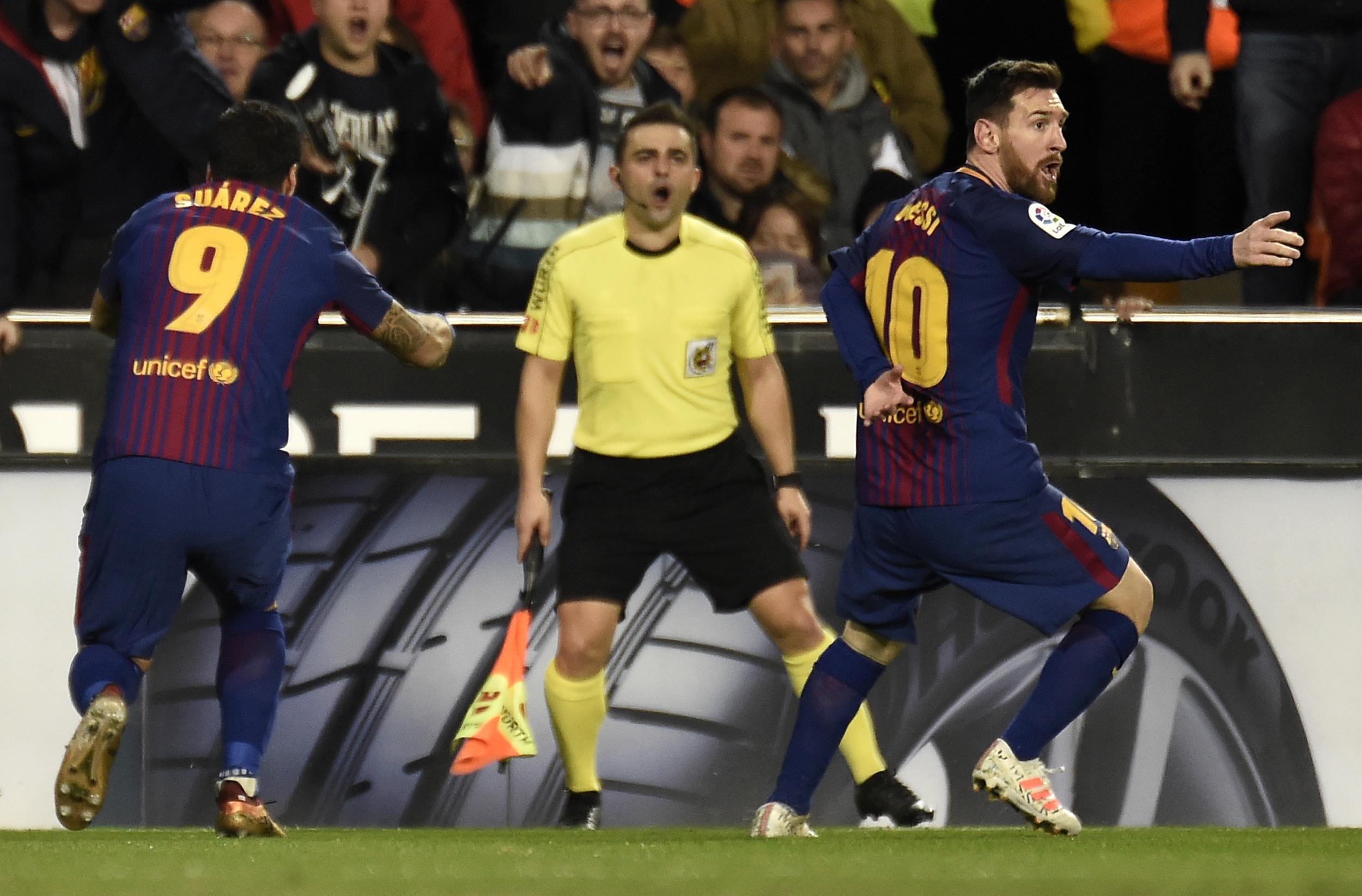 Lionel Messi could not believe his strike did not count