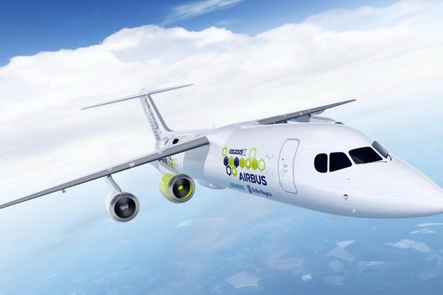 Watts up? Artist's impression of BAe 146 aircraft adapted for a hybrid electric trial