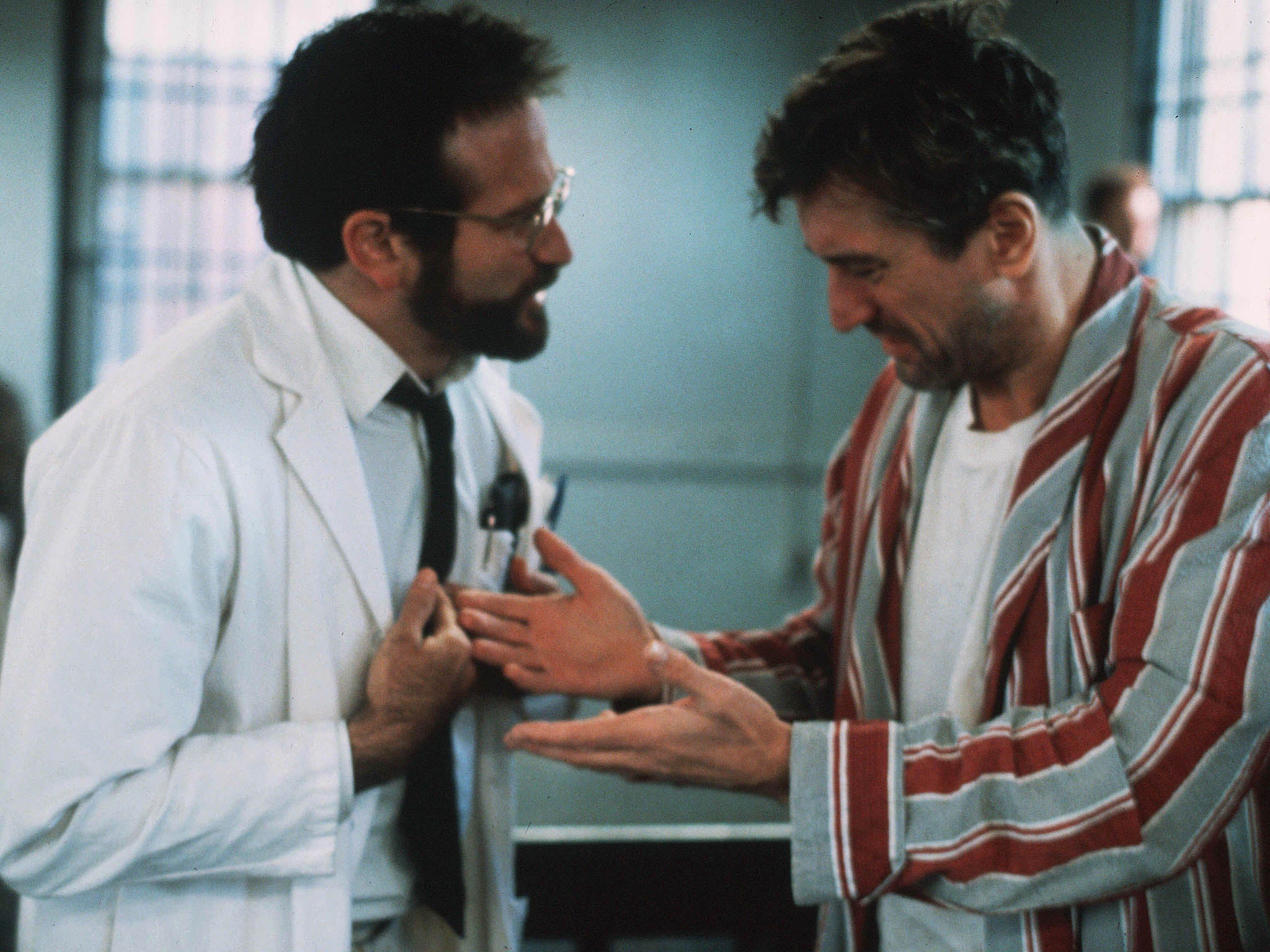 De Niro (right, with Robin Williams) had his last challenging role playing Leonard Lowe (Rex)