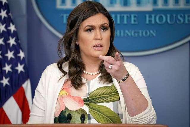 Ms Sanders said the President had not said anything offensive