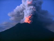 Bali volcano 'could remain on brink of major eruption for weeks'