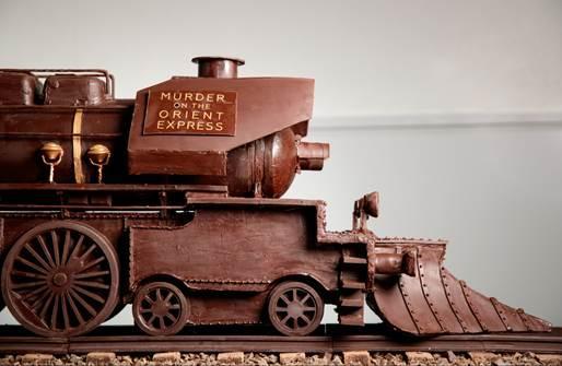 Chocolate replica of the Orient Express