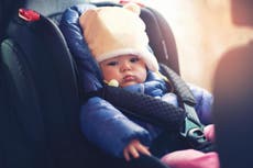You should never buckle your child into car seat with their jacket on